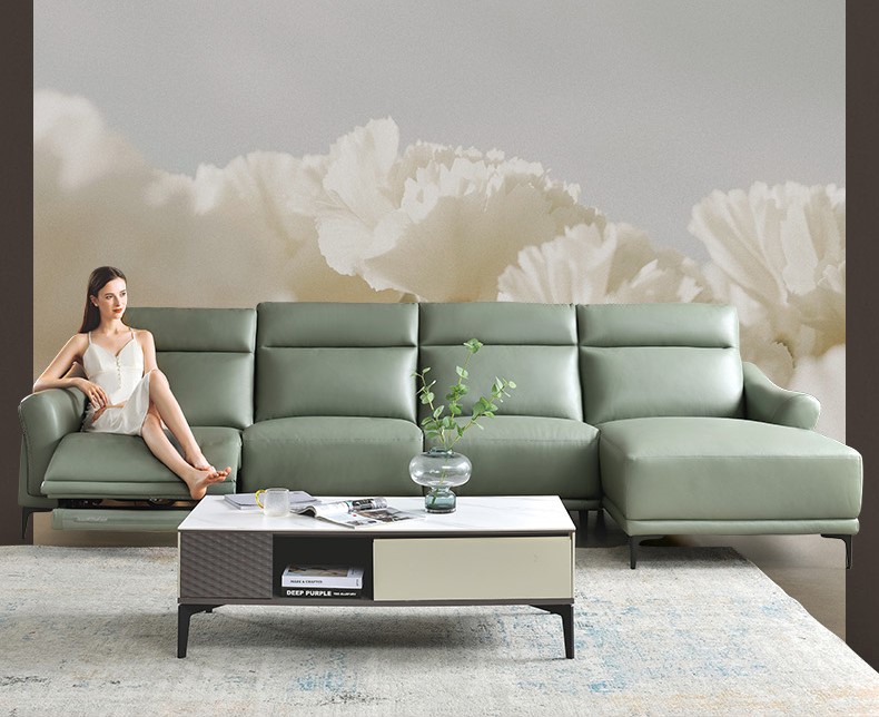 Sofa cao cấp phong cách nhẹ nhàng sang trọng sử dụng da bò | KUKA