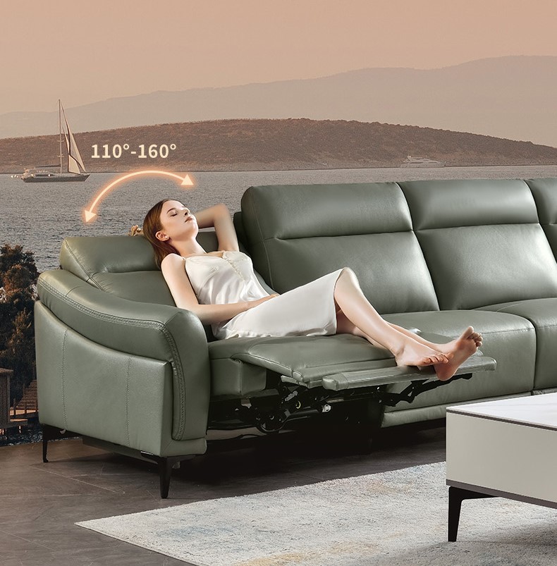 Sofa cao cấp phong cách nhẹ nhàng sang trọng sử dụng da bò | KUKA