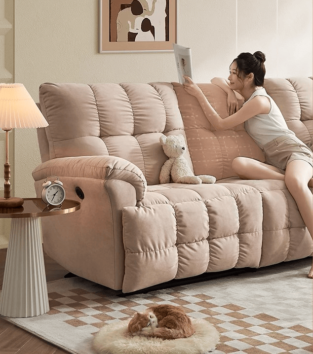 Sofa vải chức năng điện tối giản | Cheers